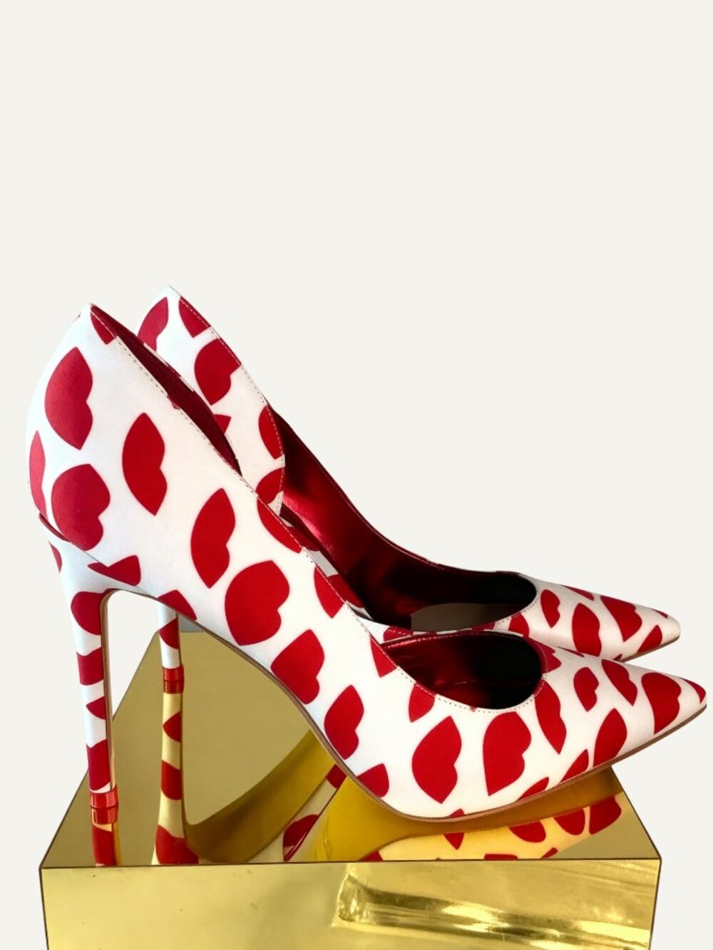 New Nine West Love Fury Patterned Heels, Size 9.5M